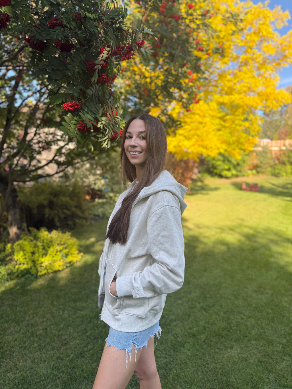 Oversized Full Zip Hoodie | 100% Cotton French Terry