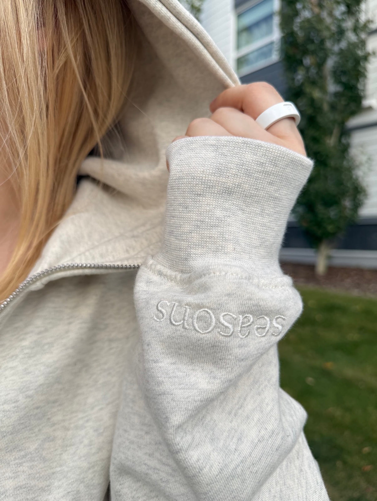 Oversized Full Zip Hoodie | 100% Cotton French Terry