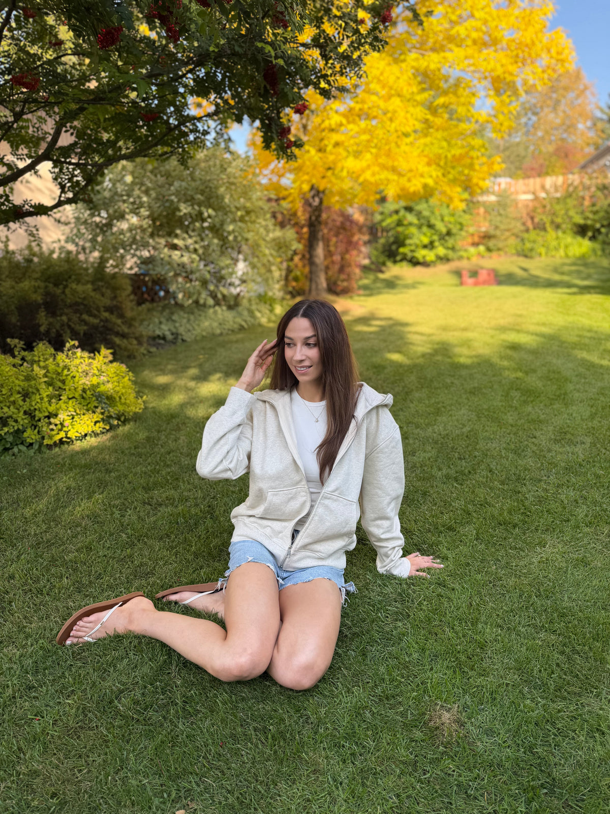 Oversized Full Zip Hoodie | 100% Cotton French Terry